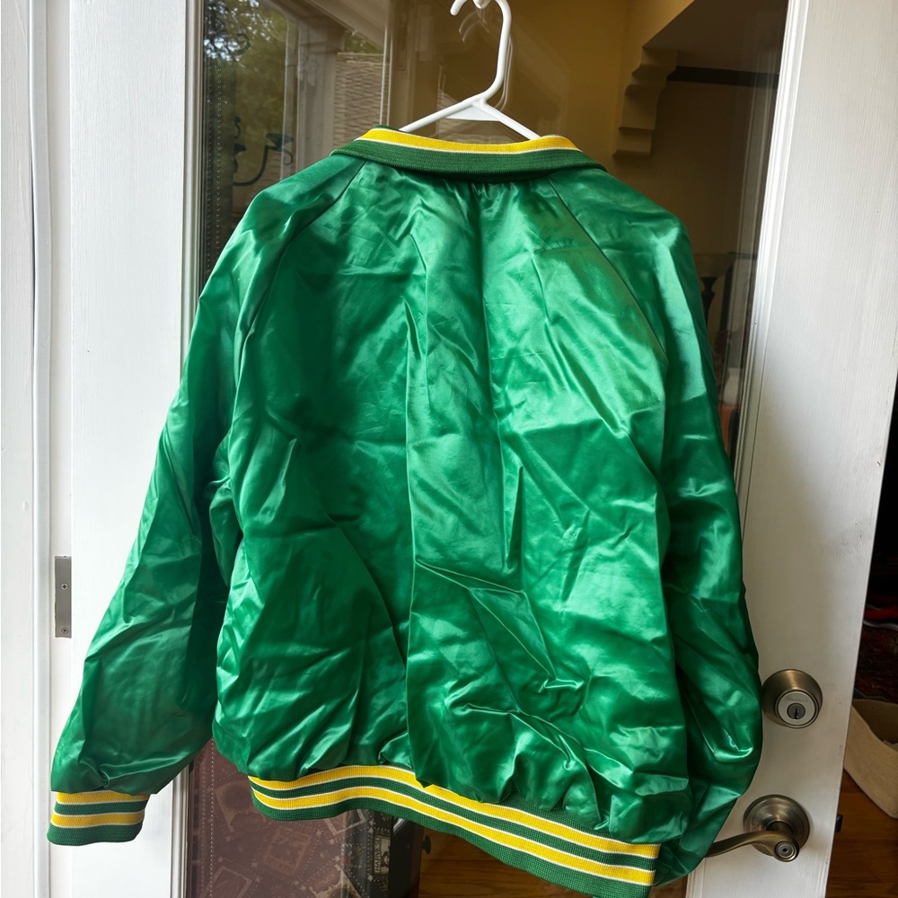 Oakland Athletics  Green and Yellow Vintage Jacket - Picture 3 of 3